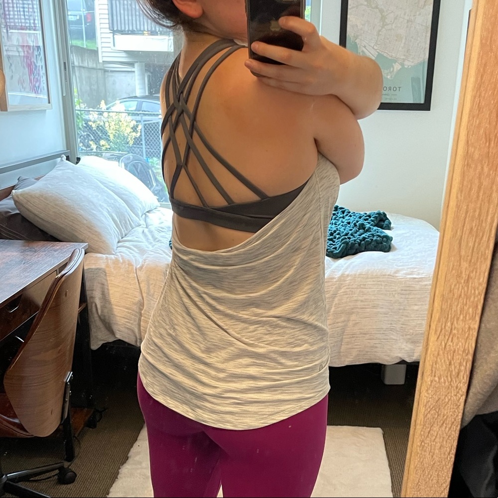 Workout tank with built in sports bra from Lululemon